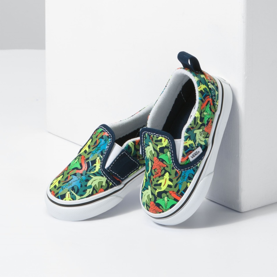 Vans Toddler Slip-on V Glow Cápák Ruha Kék