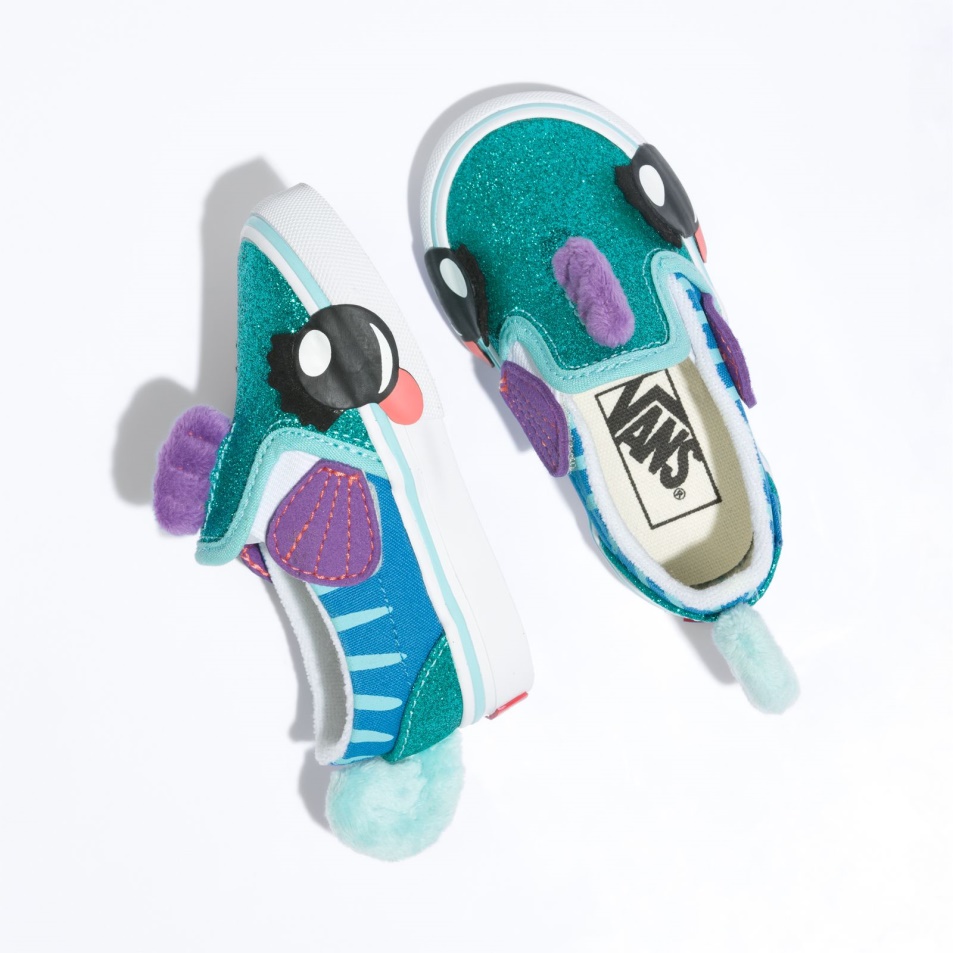 Vans Toddler Slip-on V Seahorse Aqua Sky