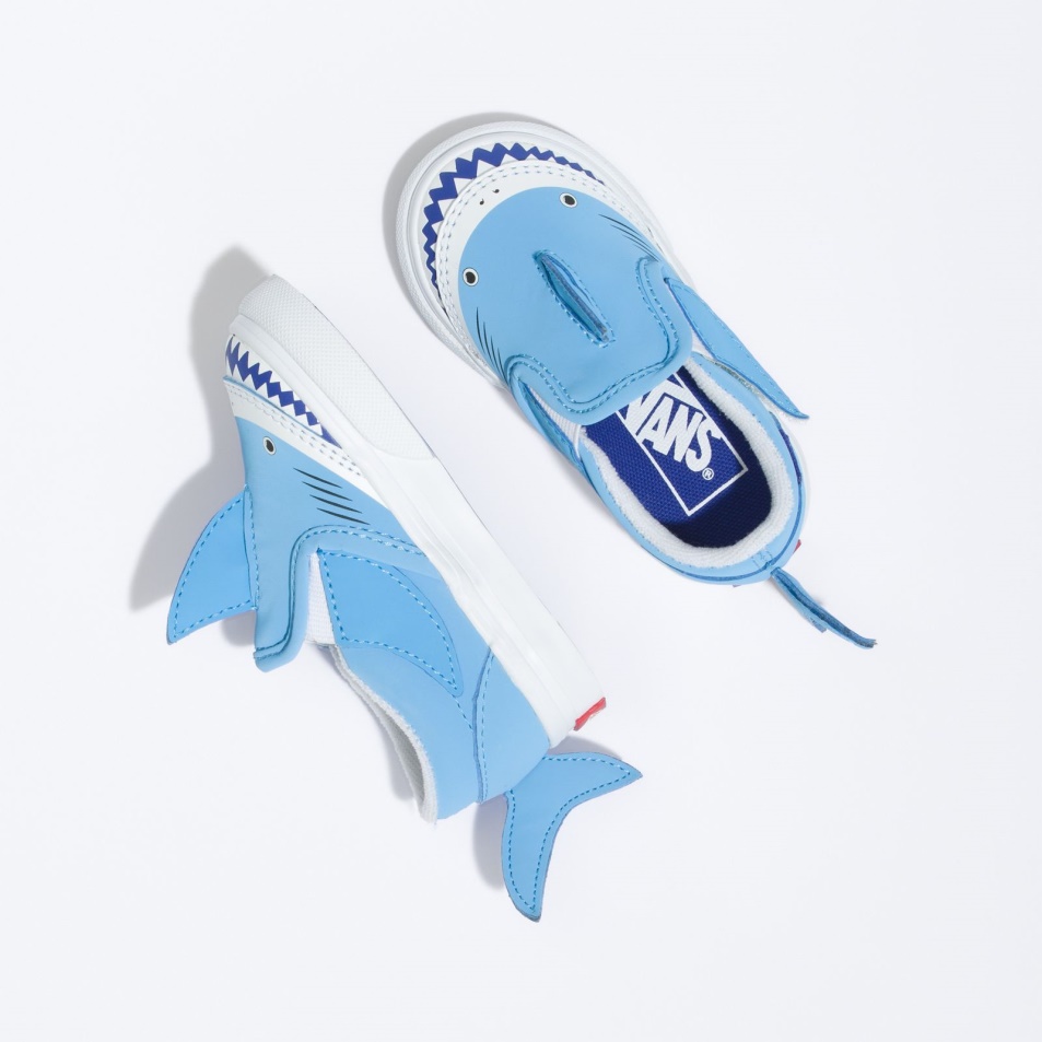 Vans Toddler Slip-on V Cápa Kék-true White