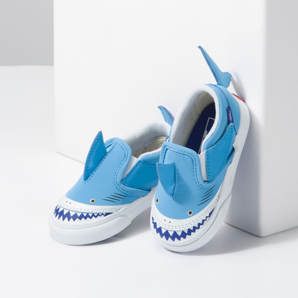 Vans Toddler Slip-on V Cápa Kék-true White