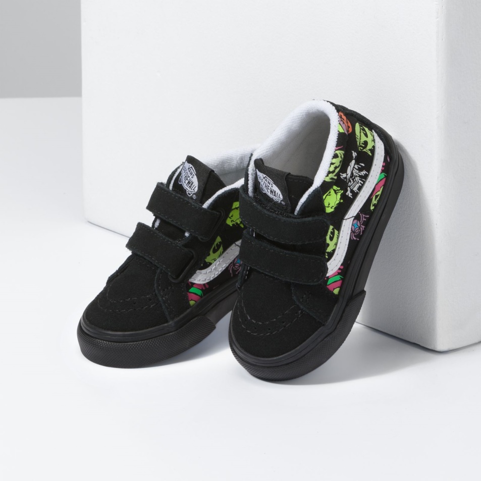 Vans Toddler Trippy Drip Glow Sk8-mid Reissue V Fekete