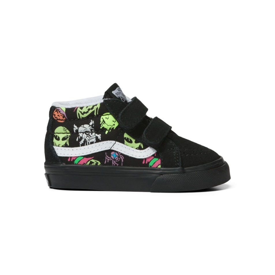 Vans Toddler Trippy Drip Glow Sk8-mid Reissue V Fekete