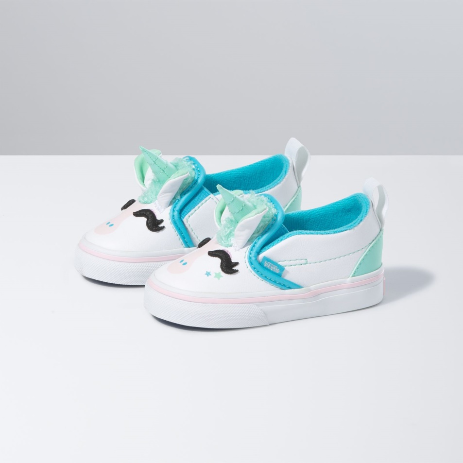 Furgonok Totyogó Unicorn Slip-on V Kék Atoll-irizáló