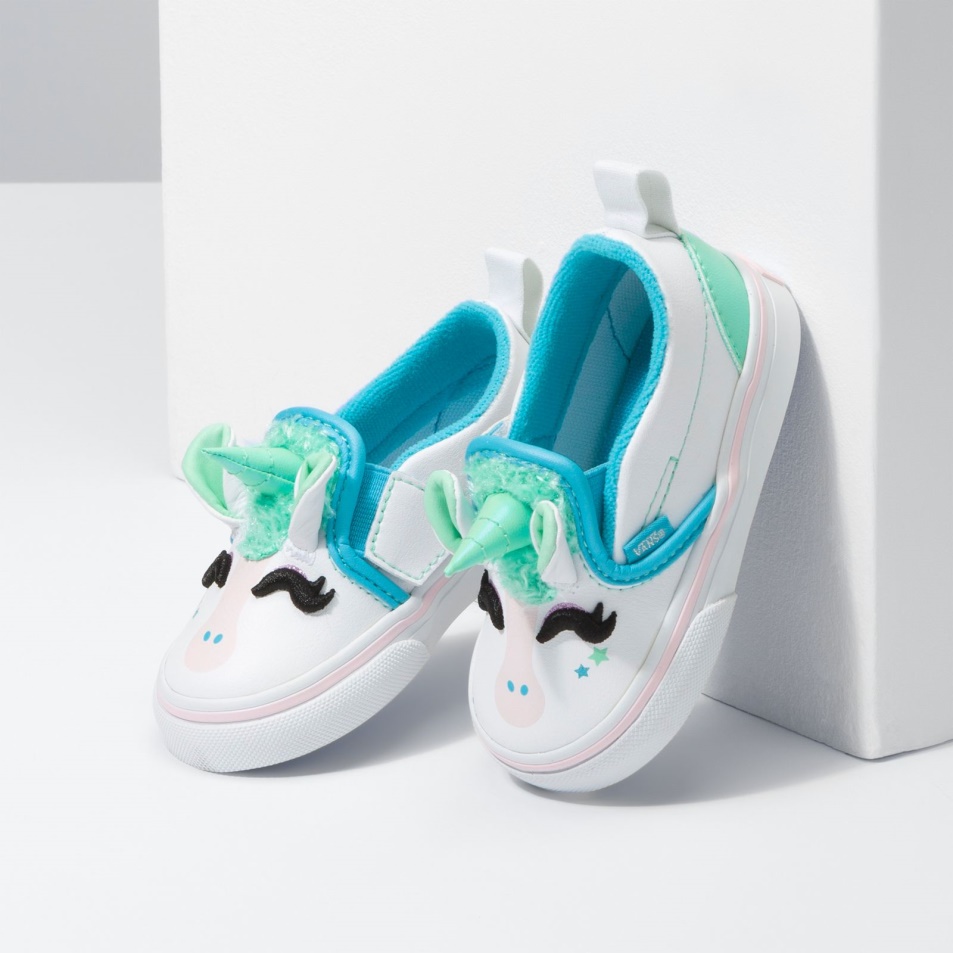 Furgonok Totyogó Unicorn Slip-on V Kék Atoll-irizáló