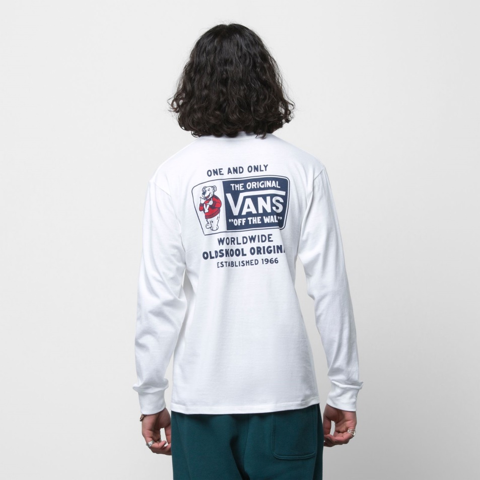 Vans Van Doren Bear Hosszú Ujjú Póló Fehér