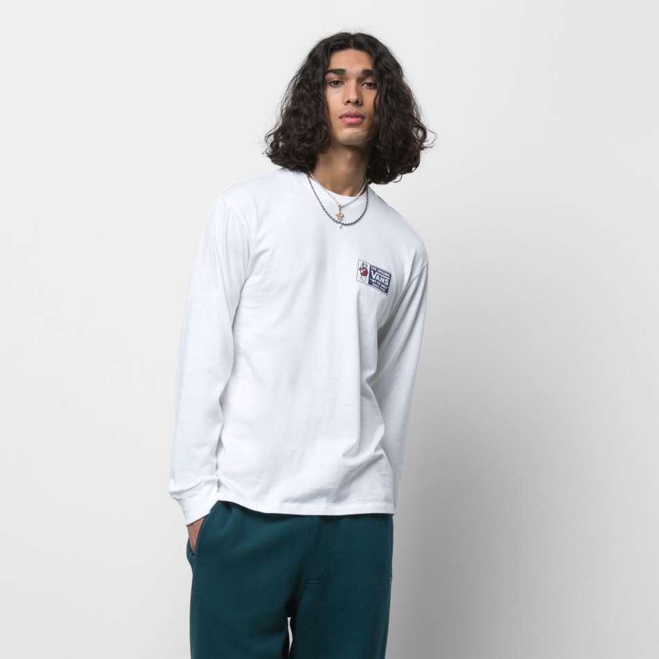 Vans Van Doren Bear Hosszú Ujjú Póló Fehér