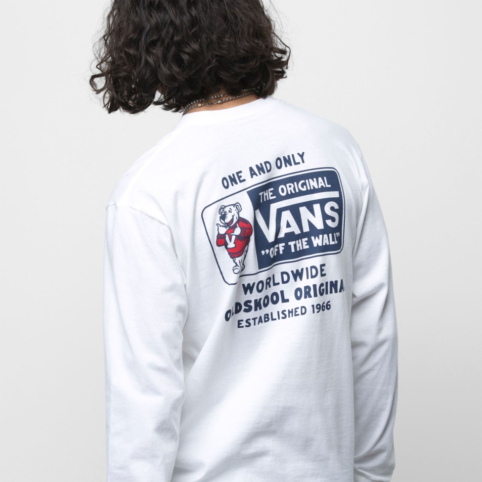 Vans Van Doren Bear Hosszú Ujjú Póló Fehér
