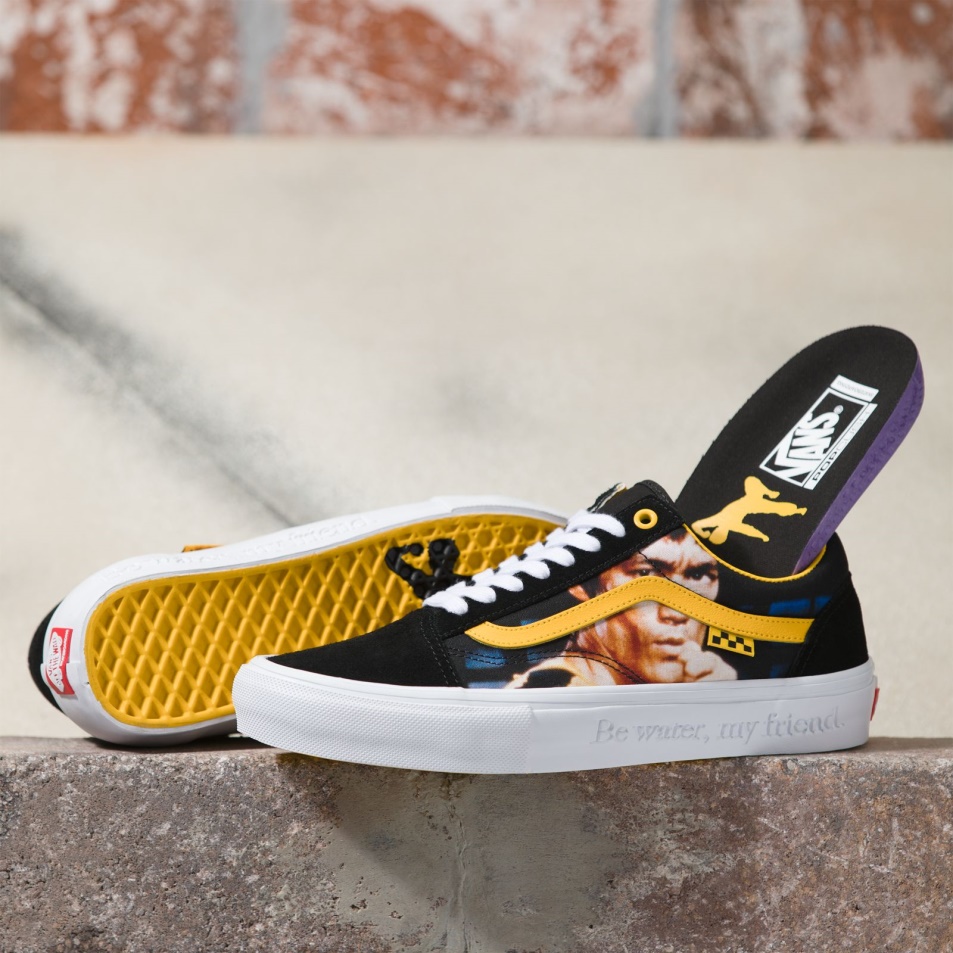 Furgonok X Bruce Lee Skate Old Skool Black-yellow