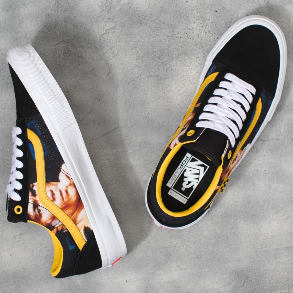 Furgonok X Bruce Lee Skate Old Skool Black-yellow