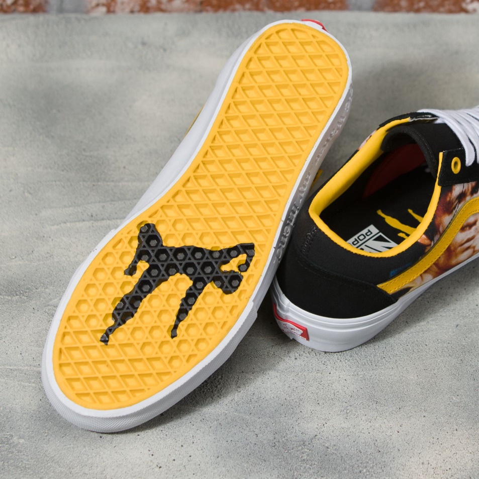 Furgonok X Bruce Lee Skate Old Skool Black-yellow