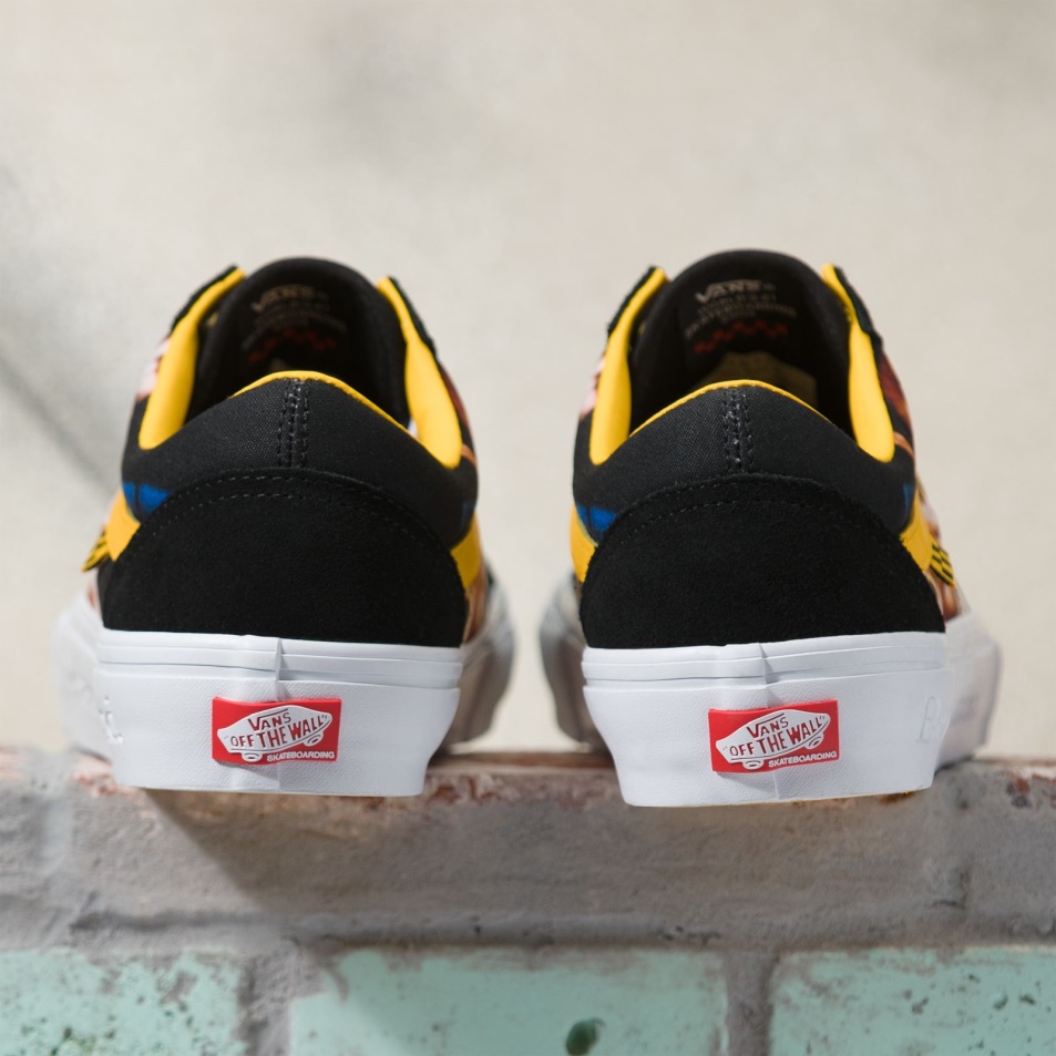 Furgonok X Bruce Lee Skate Old Skool Black-yellow