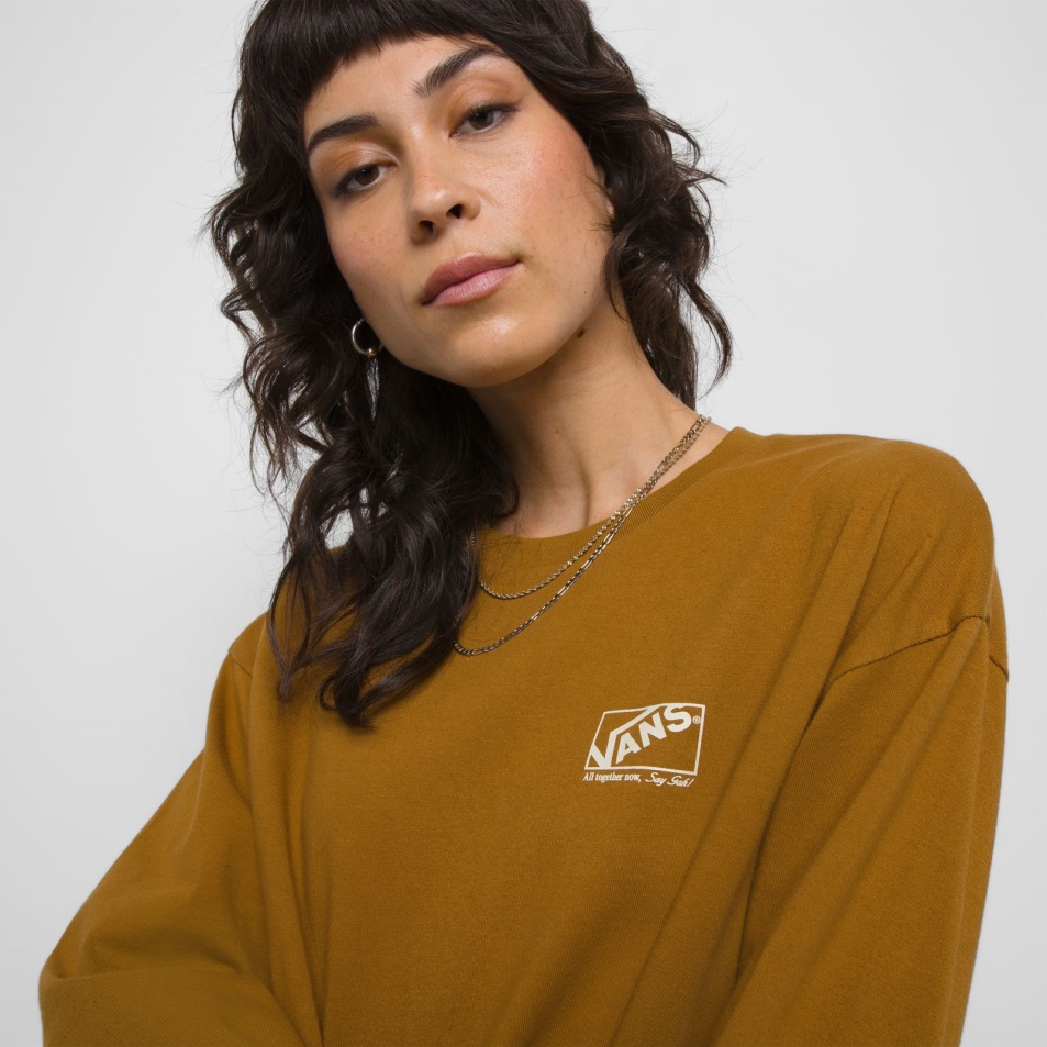 Furgonok X Lisa Azt Mondja, Gah All Oversized, Hosszú Ujjú Póló Szerzetesi Köntös
