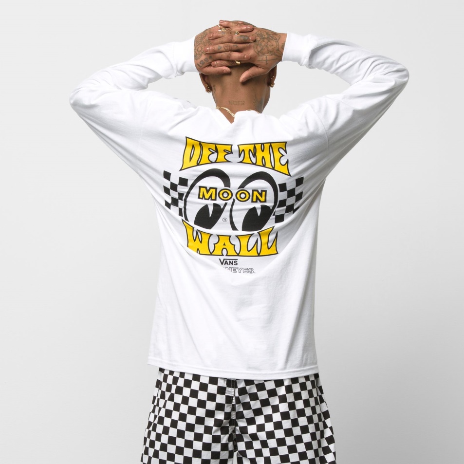 Vans X Mooneyes Hosszú Ujjú Póló Fehér