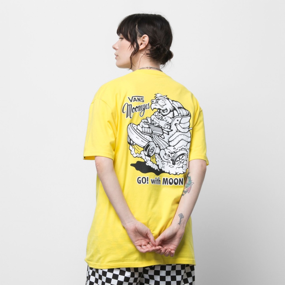 Furgonok X Mooneyes Póló élénk Sárga