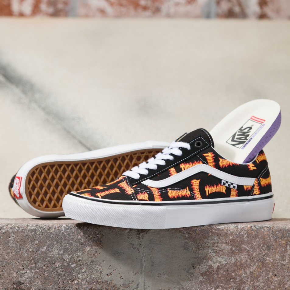 Furgonok X Thrasher Skate Old Skool Black-multi