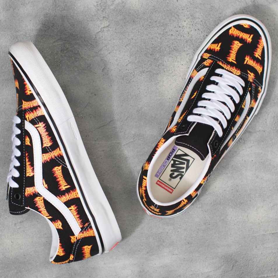 Furgonok X Thrasher Skate Old Skool Black-multi