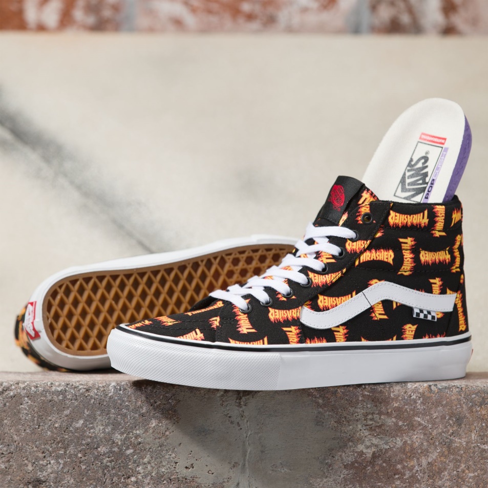 Furgonok X Thrasher Skate Sk8-hi Black-multi