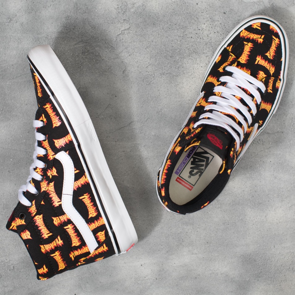 Furgonok X Thrasher Skate Sk8-hi Black-multi