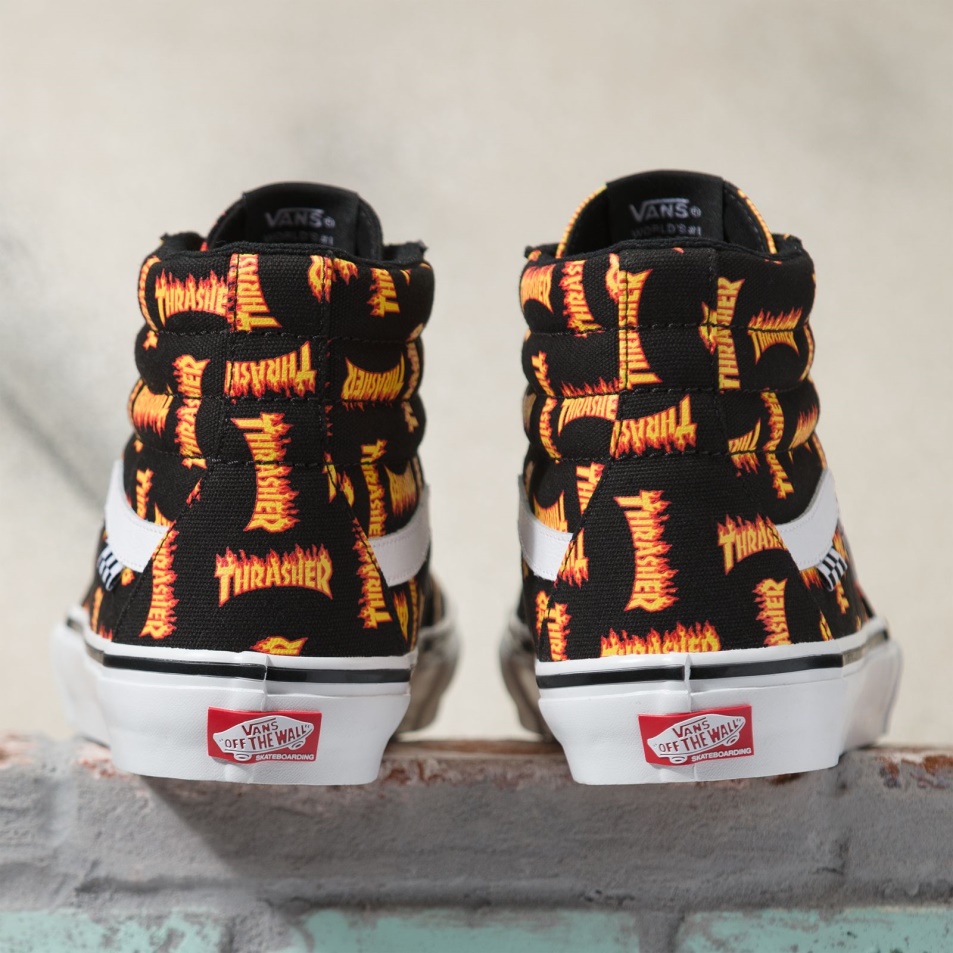Furgonok X Thrasher Skate Sk8-hi Black-multi
