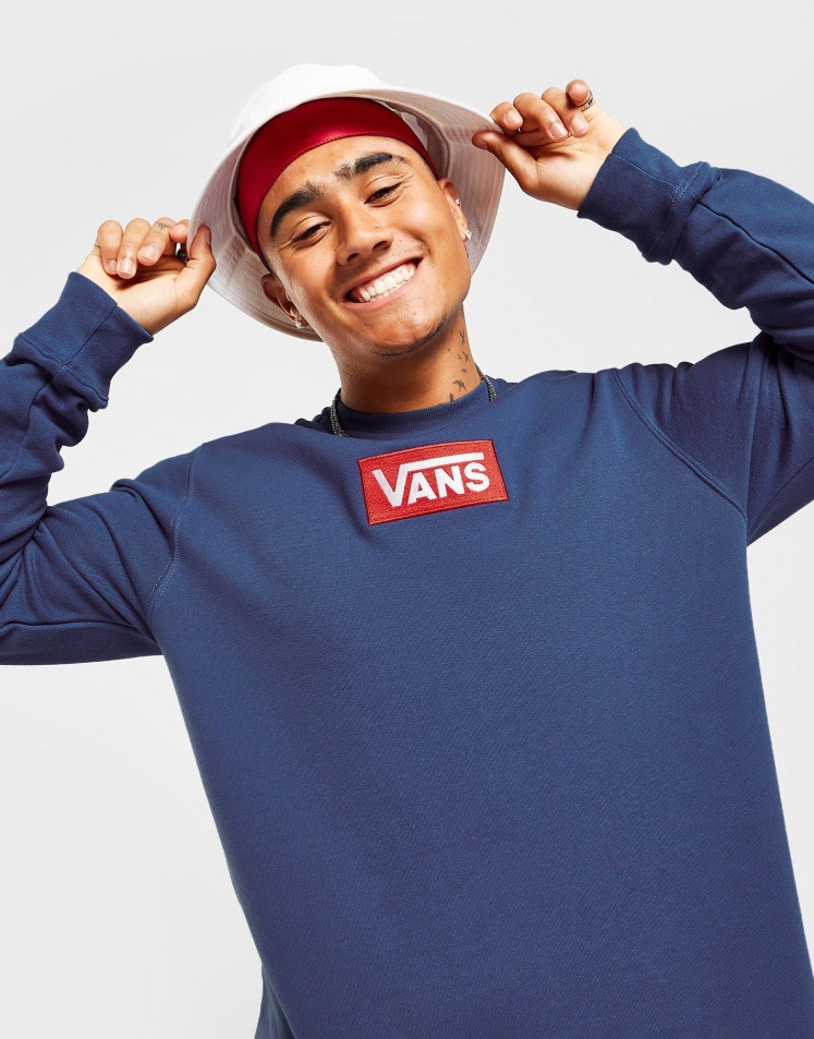 Vans Box Crew Pulóver Kék