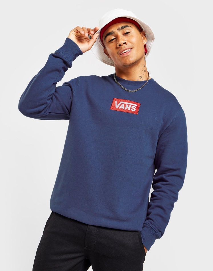 Vans Box Crew Pulóver Kék