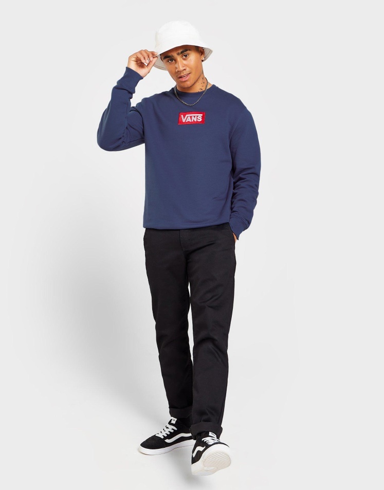 Vans Box Crew Pulóver Kék