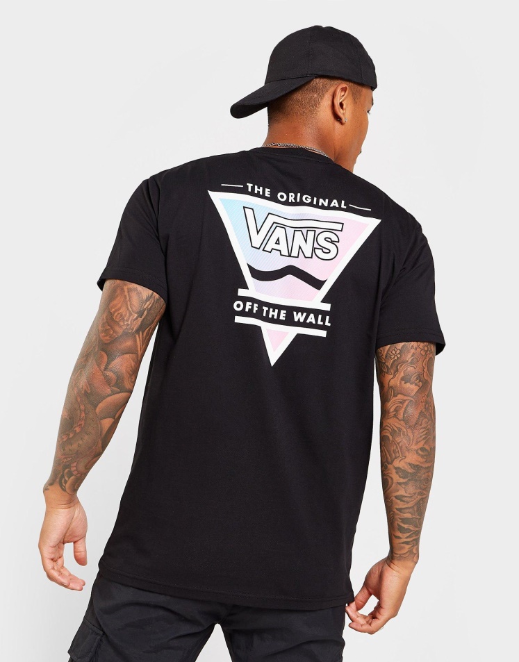 Vans Tri Fade Póló Fekete
