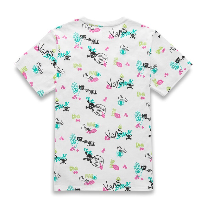 Allover Vans Póló Fehér Firka