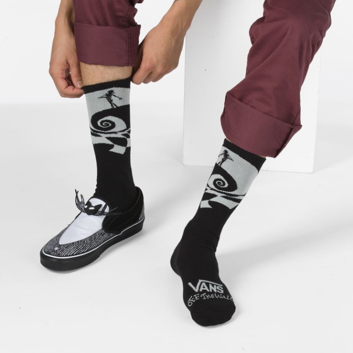 Disney X Vans Crew Sock Jack-sally-rémálom