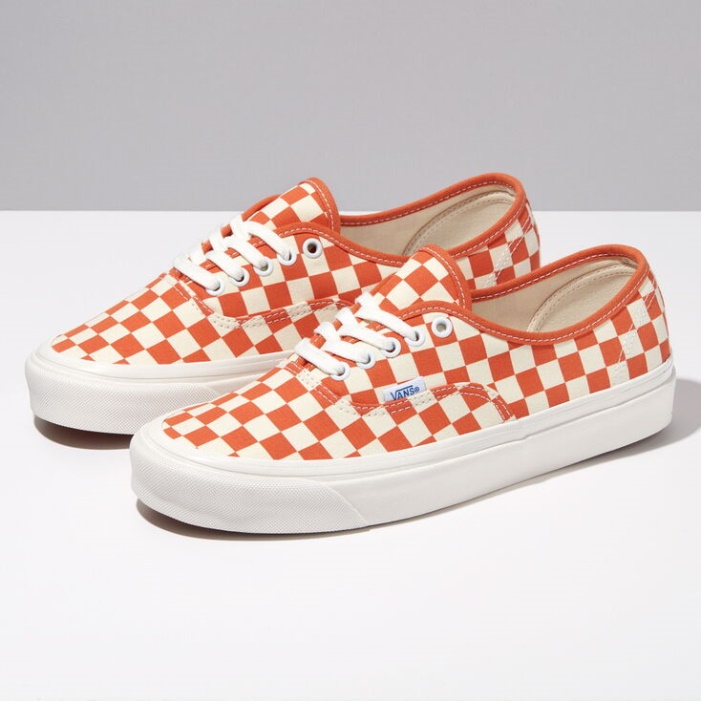 Vans Anaheim Gyári Sakktábla Hiteles 44 Dx Sakktábla égetett Narancs