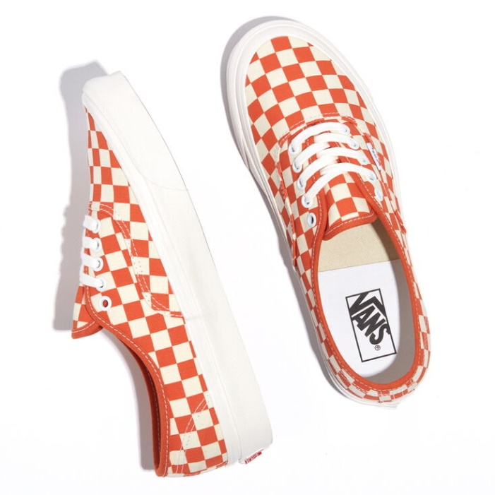 Vans Anaheim Gyári Sakktábla Hiteles 44 Dx Sakktábla égetett Narancs