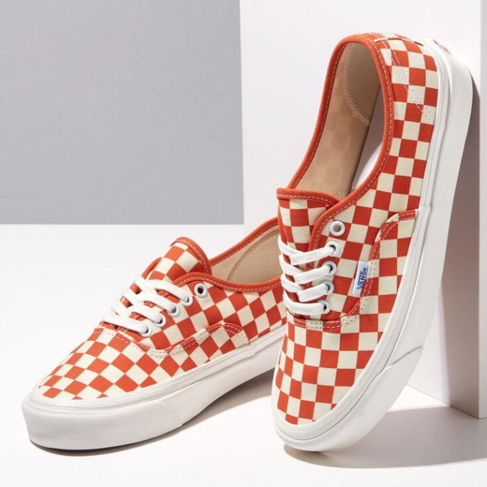 Vans Anaheim Gyári Sakktábla Hiteles 44 Dx Sakktábla égetett Narancs