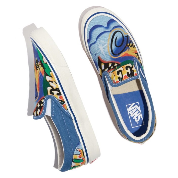 Vans Anaheim Gyári Klasszikus Slip-on 98 Dx Airbrush-true White