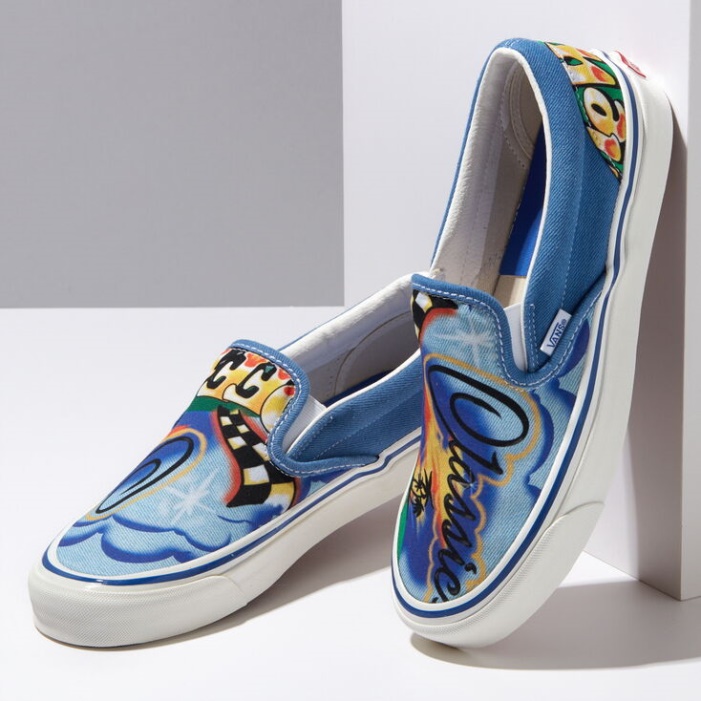 Vans Anaheim Gyári Klasszikus Slip-on 98 Dx Airbrush-true White