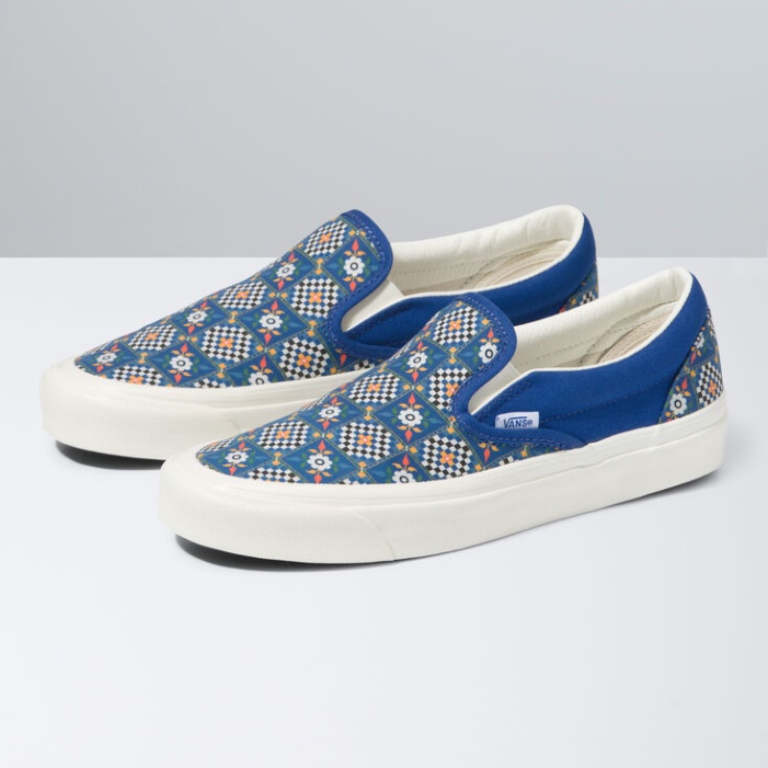 Vans Anaheim Gyári Klasszikus Slip-on 98 Dx Csempe Checkerboard-limoges