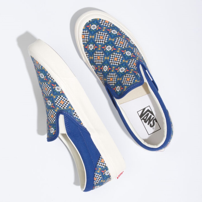 Vans Anaheim Gyári Klasszikus Slip-on 98 Dx Csempe Checkerboard-limoges