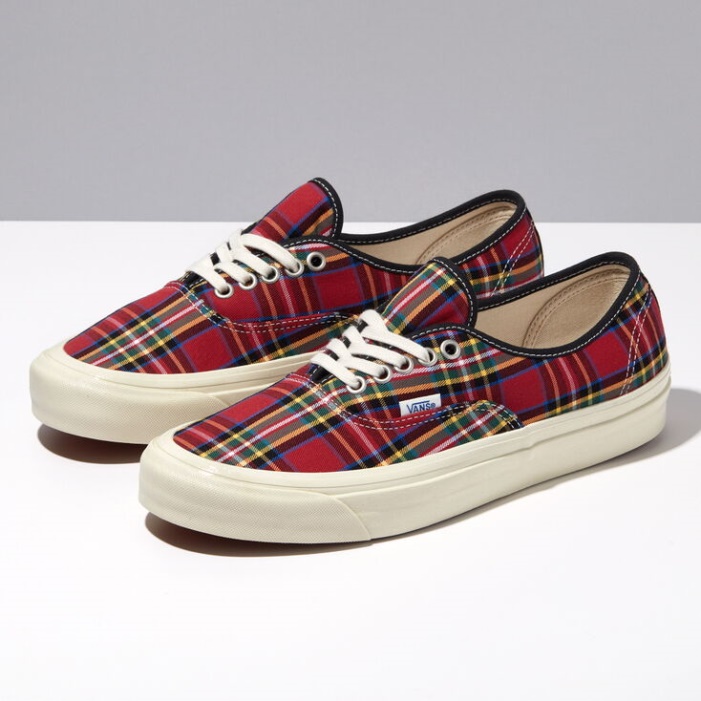 Vans Anaheim Factory Og Kockás Autentikus 44 Dx és Kockás Piros-zöld