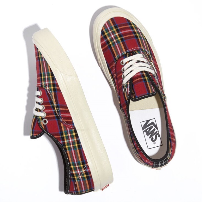 Vans Anaheim Factory Og Kockás Autentikus 44 Dx és Kockás Piros-zöld