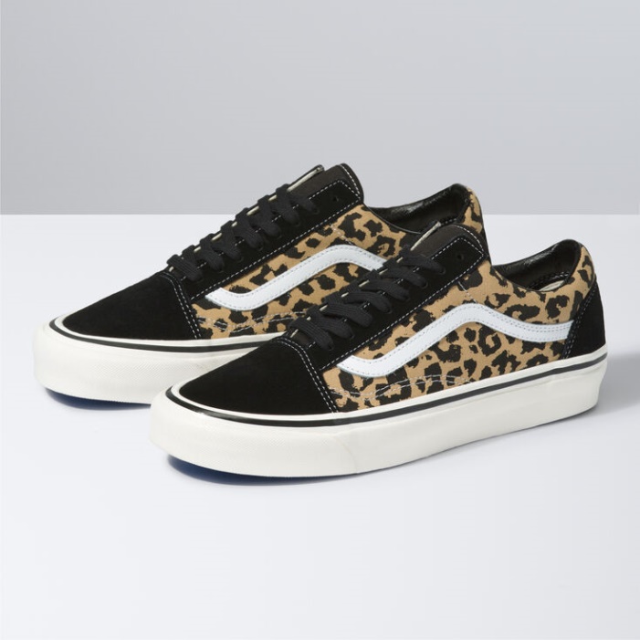 Vans Anaheim Factory Old Skool 36 Dx Black-tan Leopard