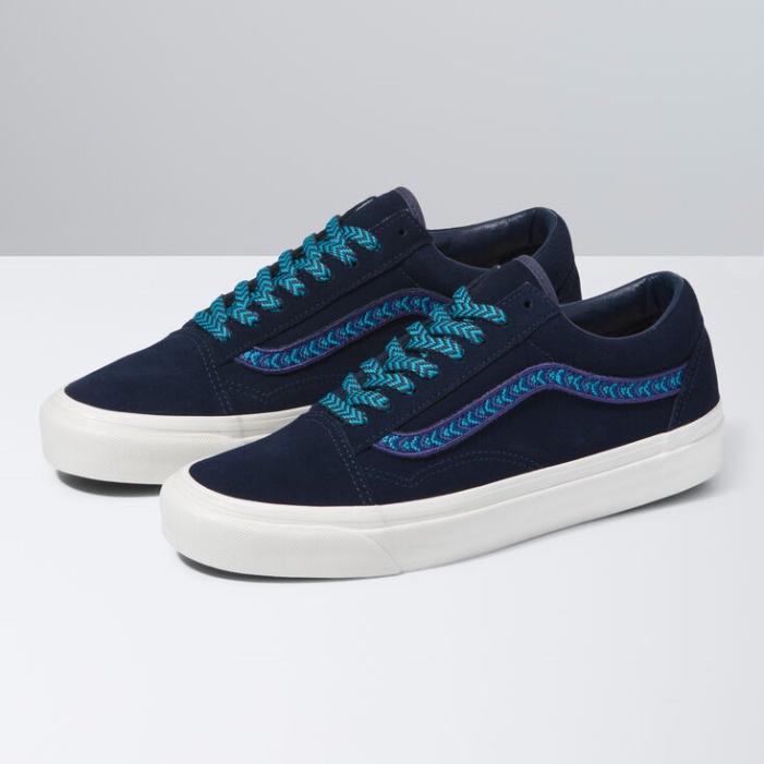 Vans Anaheim Factory Old Skool 36 Dx Festett Sötétkék Atoll