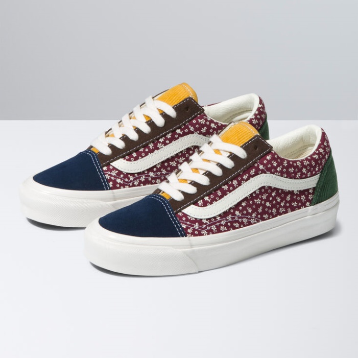 Vans Anaheim Factory Old Skool 36 Dx Og Cord-flower Multi