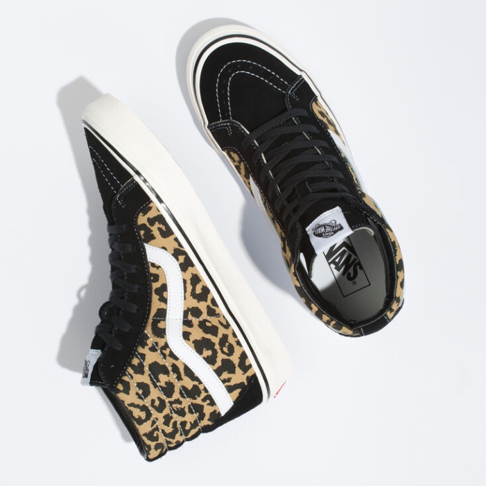 Vans Anaheim Gyári Sk8-hi 38 Dx Black-tan Leopard
