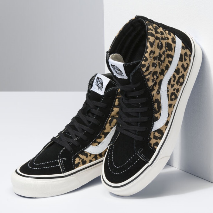 Vans Anaheim Gyári Sk8-hi 38 Dx Black-tan Leopard