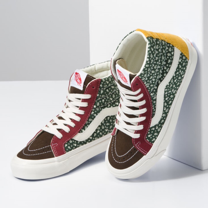 Vans Anaheim Factory Sk8-hi 38 Dx Og Cord-flower Multi