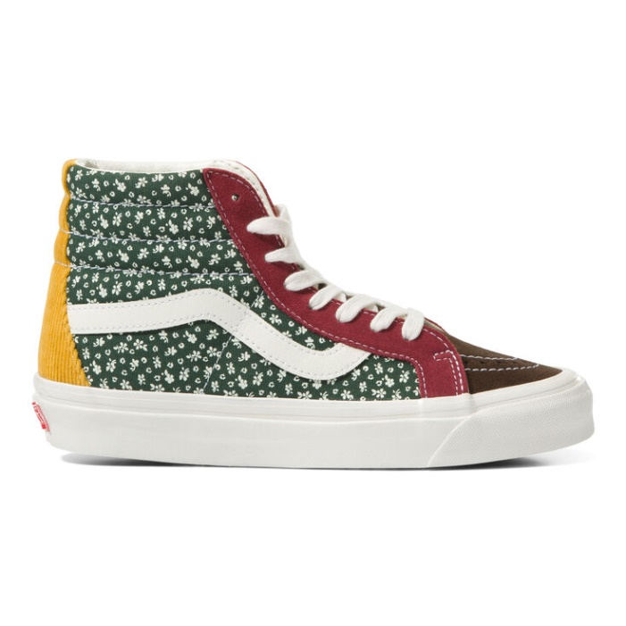 Vans Anaheim Factory Sk8-hi 38 Dx Og Cord-flower Multi