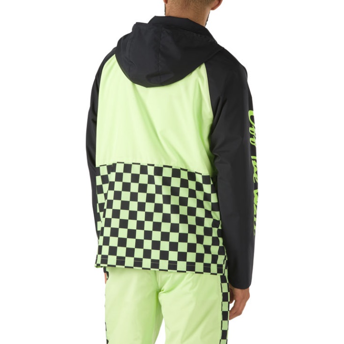 Furgonok Bmx Le A Falról Anorak éles Zöld-fekete