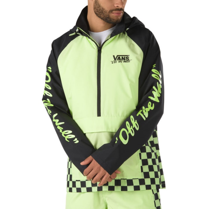 Furgonok Bmx Le A Falról Anorak éles Zöld-fekete