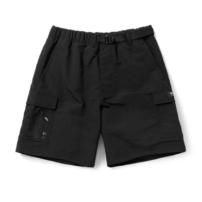 Furgonok Tábor Laza Nylon Rövid Fekete