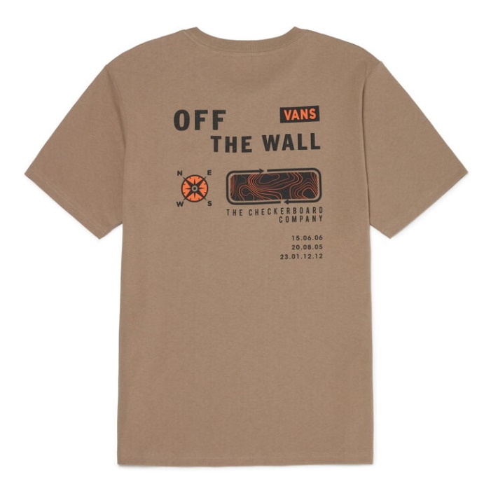 Vans Camper Sl Logós Rövid Ujjú Póló Desert Taupe