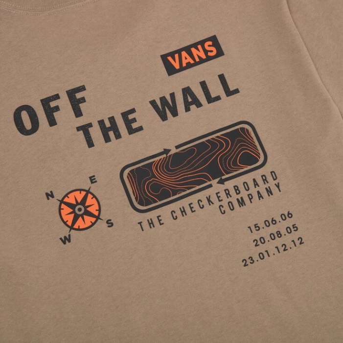 Vans Camper Sl Logós Rövid Ujjú Póló Desert Taupe